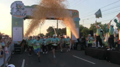 3.000 Peserta Padati Runity Petra untuk Rayakan HUT Ke 75 PPPK Petra