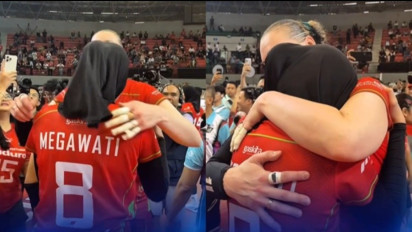 Tangis Megawati Hangestri Pecah Usai Bawa Jakarta Pertamina Enduro Juara Proliga 2026, Irina Voronkova Siaga Beri Pelukan
