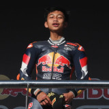 Kiandra Ramadhipa Ungkap Kunci Kemenangan di Race 2 Red Bull Rookies Cup Spanyol 2026