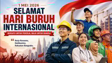 10 Ucapan Selamat Hari Buruh Internasional 1 Mei 2026, Cocok untuk Caption Media Sosial