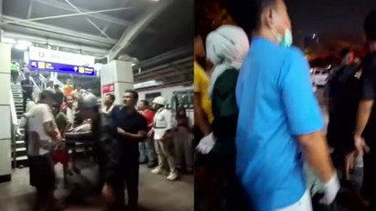 KA Jarak Jauh Tabrak KRL di Stasiun Bekasi Timur, Warga Sekitar Bahu Membahu Bantu Evakuasi Korban