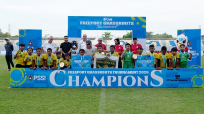 Ratusan Anak-anak Antusias Ikuti Freeport Grassroots Tournament 2026 di Gresik