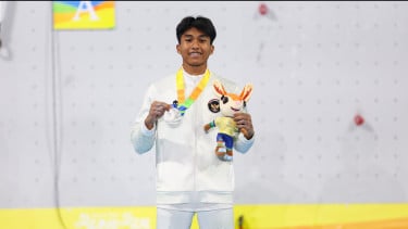 Atlet Panjat Tebing Antasyafi Robby Al Hilmi Sumbang Medali Pertama Indonesia di Asian Beach Games 2026
