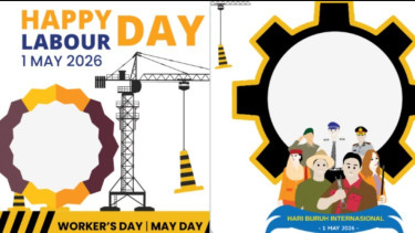 10 Link Twibbon Hari Buruh Internasional 1 Mei 2026, Cocok Diposting di Media Sosial