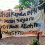 Tangis Warga Doropayung Pecah, Geruduk BPN Pati Tolak Penggusuran Lahan