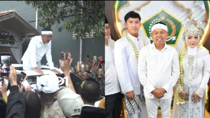Hadir sebagai Saksi Nikah Pasangan Tuna Rungu, Dedi Mulyadi Malah Jadi Objek Foto Tamu Undangan