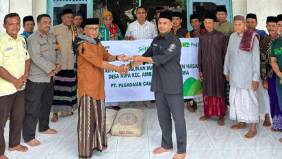 Hari Buruh, Pegadaian Salurkan Bantuan untuk Masjid di Ambalawi