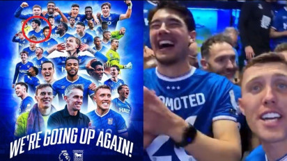 Rayakan Promosi ke Premier League Musim Depan, Ipswich Town 'Pajang' Wajah Elkan Baggott di Instagram