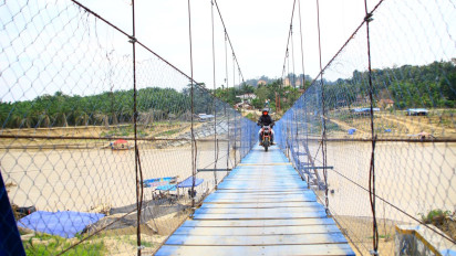 Pulihkan Mobilitas Warga Aceh Tamiang, Jembatan Gantung Lubuk Sidup Nadi Ekonomi Pascabencana