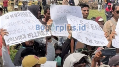 Tagih Janji Dedi Mulyadi, Ribuan Warga Geruduk Kantor Pemkab Bogor Minta KDM Buka Tambang yang Ditutup