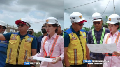 Mandor Proyek Keringat Dingin, Gubernur Malut Sherly Tjoanda Tahu Teknis Bangunan saat Tinjau Sekolah Rakyat