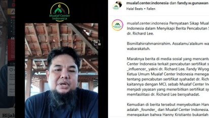 Mualaf Center Indonesia: Berita tentang Pencabutan Sertifikat Syahadat Dokter Richard Lee Tidak Ada Kaitannya dengan MCI