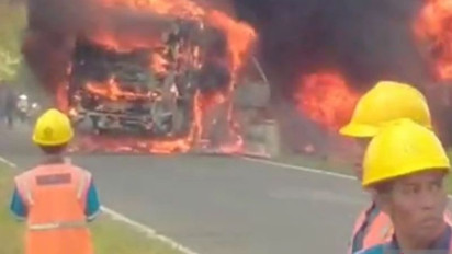 Tabrakan Maut Bus ALS vs Truk Tangki di Muratara, 16 Orang Tewas