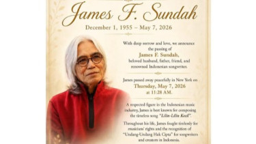 Pencipta Lagu "Lilin-Lilin Kecil" James F. Sundah Meninggal Dunia