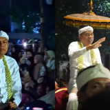 Di Atas Kuda Putih, Dedi Mulyadi Bawa Mahkota Binokasih Keliling Cianjur dan Disambut Ribuan Warga