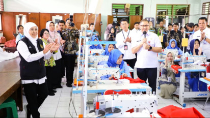 Gubernur Khofifah Bangga Tren Keterserapan Lulusan SMK Meningkat, 91,46 Persen Jalankan Program Bekerja, Melanjutkan dan Wirausaha