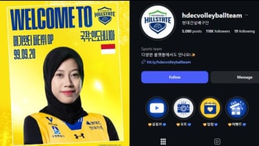Followers Instagram Hillstate Tembus Lebih dari 100 Ribu Kurang dari 24 Jam Setelah Umumkan Kedatangan Megawati Hangestri