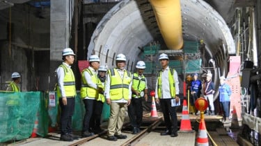 Gibran Akui Progres Pembangunan MRT Fase 2A Berjalan Cepat