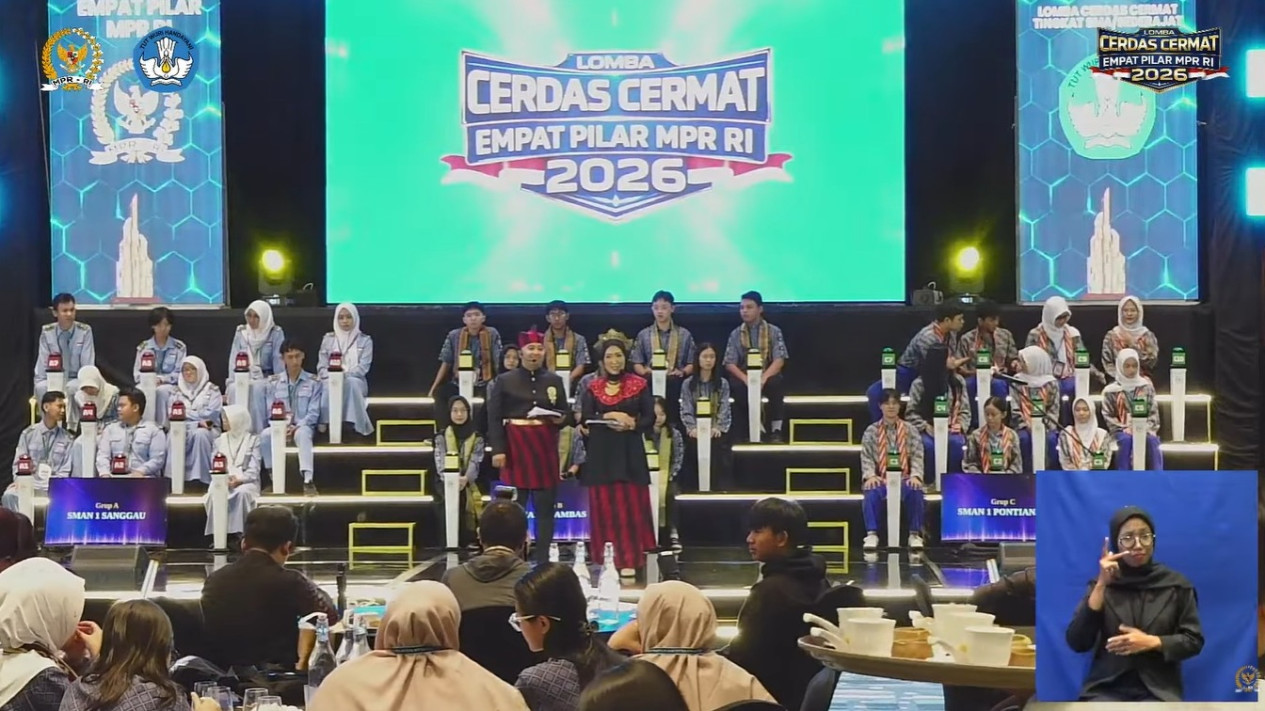 Babak Final LCC Kalbar Batal Diulang, MPR Melihat Nilai Empat Pilar Pada SMAN 1 Pontianak dan SMAN 1 Sambas
            - galeri foto