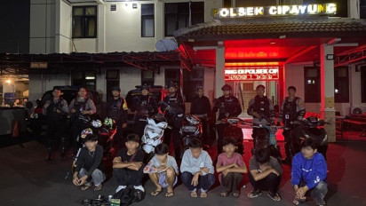 Aksi Balap Liar di Jakarta Timur Berhasil Digagalkan, Tujuh Remaja dan Barang Bukti Motor Tak Sesuai Standar Diamankan