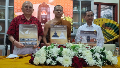 Pengecoran Rupang Buddha Nusantara Bagian Kelima Dilaksanakan di Wihara Dhamajaya Surabaya