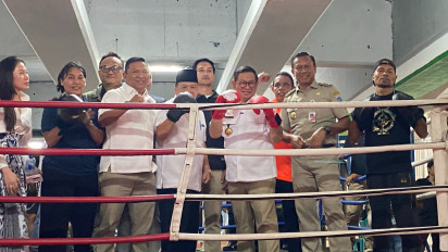 Pramono Resmikan Arena Ring Tinju dan Skate Park di Kolong Flyover Pasar Rebo Jaktim