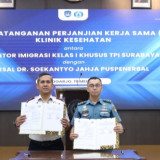 Imigrasi Kelas I Khusus TPI Surabaya Jalin Kerja Sama Klinik Kesehatan Bersama RSAL dr. Soekantyo Jahja Puspenerbal