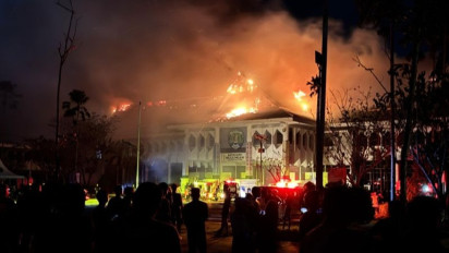 Kantor Bupati Bulungan Terbakar, Satu Petugas Damkar Terluka