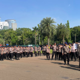 Ribuan Personel Gabungan Amankan 3 Unjuk Rasa di Gedung DPR-Monas Hari ini