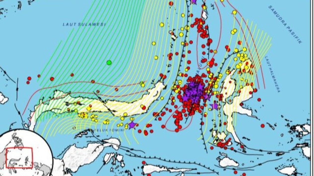 Gempa Sekuat 5,9 M di Manado, Diakibatkan Aktivitas Lempeng Laut Maluku
            - galeri foto