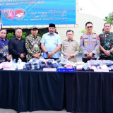 Polda Jambi Kampanyekan Gerakan Anti Narkoba, Ribuan Barang Bukti Dimusnahkan
