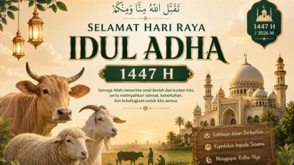 10 Ucapan Selamat Hari Raya Idul Adha 1447 H Penuh Doa dan Makna, Cocok untuk Caption Medsos