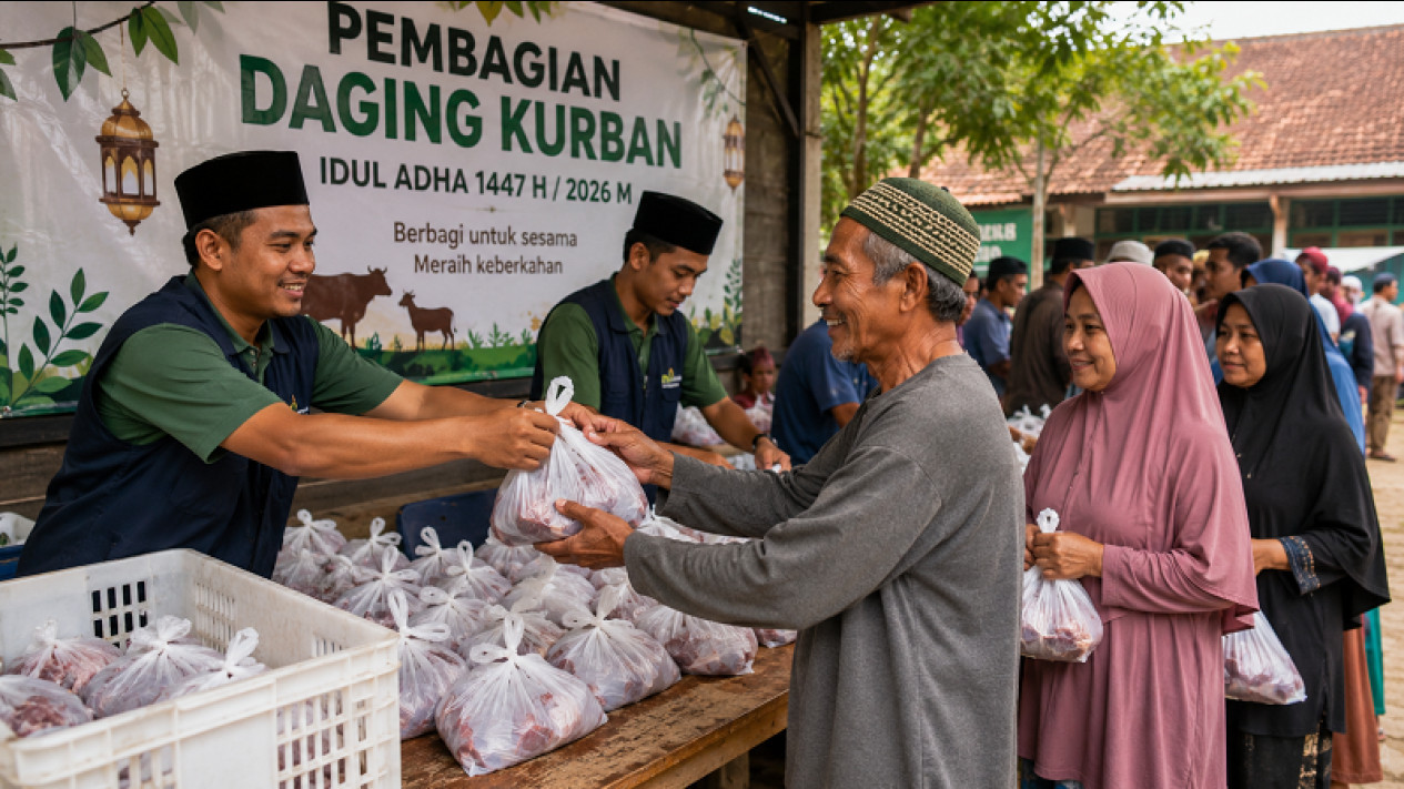 Bagamaina Cara Pembagian Daging Kurban Idul Adha? Ini Penjelasan Buya Yahya
            - galeri foto
