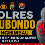 Polres Situbondo Imbau Masyarakat Tak Mudah Percaya Teror Pocong Viral