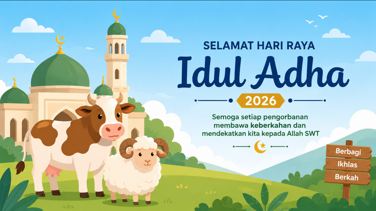 7 Contoh Ucapan Selamat Hari Raya Idul Adha 1447 H Cocok Dibagikan ke Medsos
            - galeri foto