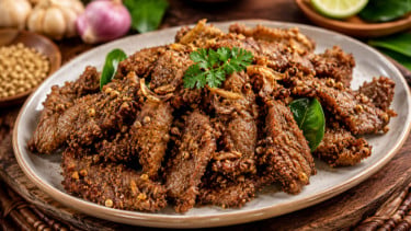 Resep Olahan Daging Kurban: Irisan Daging Goreng Ketumbar