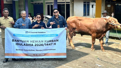 Iduladha 1447 H, MIND ID Salurkan 1.735 Hewan Kurban di 20 Wilayah Operasional