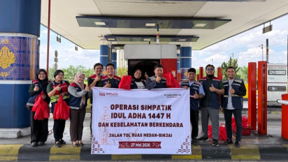 Tol Medan-Binjai Gelar Operasi Simpatik Idul Adha, Bagikan Bingkisan dan Edukasi Keselamatan