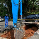 Buntut Perbaikan Jalan Amblas, Jalan Lenteng Agung Raya Arah Depok Ditutup