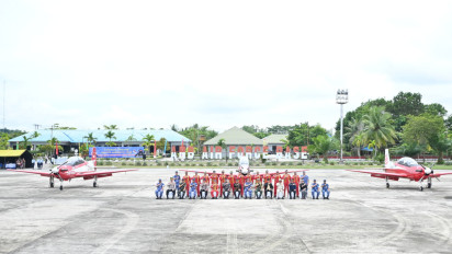 Tujuh Jupiter Aerobatic Team Tiba di Tarakan, Siap Emban Misi Internasional ke Brunei Darussalam