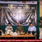 Bahas Rancangan Peraturan Pemerintah Soal Tugas TNI, Aktivis, Akademisi Hingga Buruh Gelar Diskusi: Perlu Dicermati