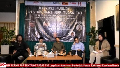 Bahas Rancangan Peraturan Pemerintah Soal Tugas TNI, Aktivis, Akademisi Hingga Buruh Gelar Diskusi: Perlu Dicermati