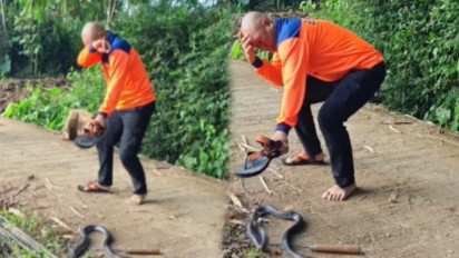 Kondisi Heru Gundul Usai Disembur Ular Kobra, Bisa Menjalar ke Jaringan Mata hingga Belasan Jam Tak Bisa Terbuka