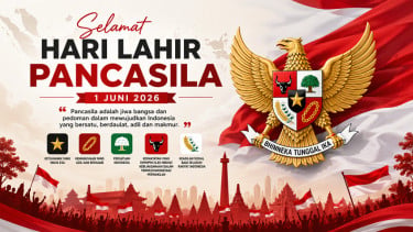 10 Ucapan Selamat Hari Lahir Pancasila 1 Juni 2026, Cocok Dijadikan Caption Media Sosial