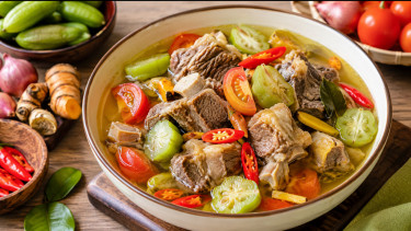 Resep Olahan Daging Kurban: Asem-Asem Daging Kuah Segar