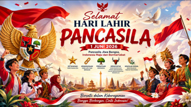 15 Ucapan Hari Lahir Pancasila 2026 yang Inspiratif, Cocok untuk Status WhatsApp dan Media Sosial