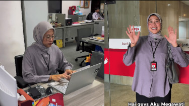 Tak Kunjung Berangkat ke Korea, Megawati Hangestri Malah Jadi Karyawan Kantoran