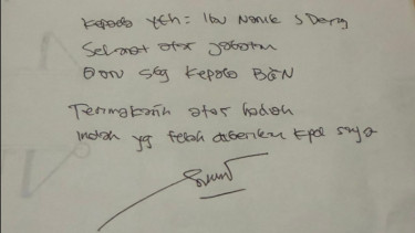 Lewat Unggahan Surat Eks Pimpinan BGN Singgung Nanik S Deyang: Hadiah Indah yang Diberikan Kepada Saya