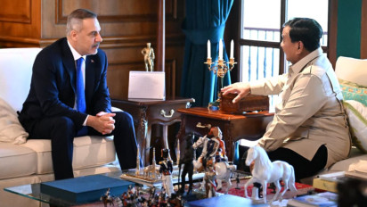 Prabowo Bahas Nasib Palestina hingga Iran dengan Menlu Turki di Hambalang