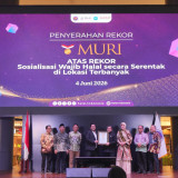 Sosialisasi Wajib Halal di 2.183 Titik, BPJPH Raih Rekor MURI